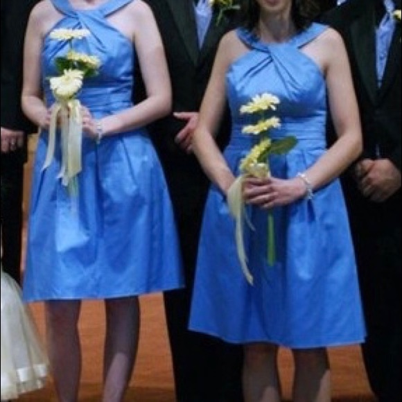 David’s Bridal Bridesmaids dress Powder Blue - Picture 5 of 5